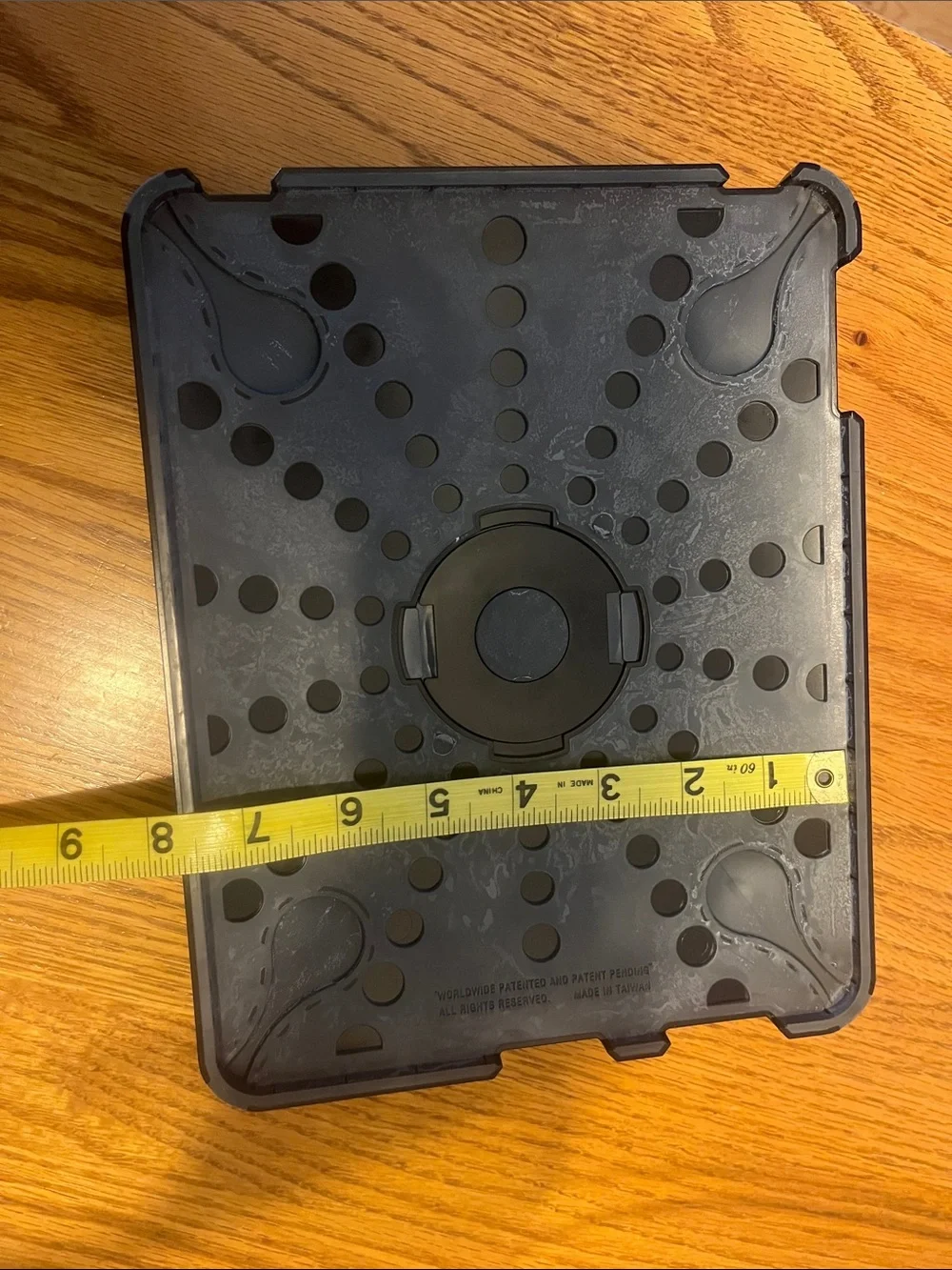 Rotating Tablet Cover with Hand Strap - Black